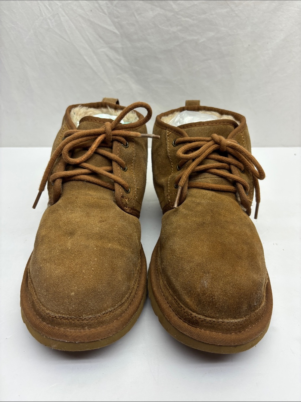 UGG Men's Brown Suede Lace-Up Chukka Boots, SZ 9, box 3 G